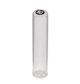 1.5ml Clear Borosilicate Glass Flat Bottom 9x44mm Vial with bottom and side barcode labels, pack of 100