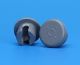 20mm Gray Chlorobutyl Lyophilization Stopper - 2 Prong