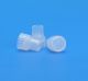 8mm Clear Polyethylene Snap Plug, No Starburst, PK100, CS1000