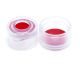 8mm Precision Fit Clear Snap Cap, PTFE/Silicone/PTFE Lined, CS100