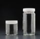 2 oz, 60mL Short Wide Mouth Jar, 55x48mm, 53-400mm Thread, White Closure, PTFE Lined
