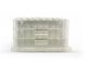 1.5ml Clear Borosilicate Glass Flat Bottom 9x44mm Vial with bottom barcode label, in Multi-Tier Plate base plate, 5 racks of 96
