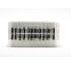 2.0ml Clear Borosilicate Glass Flat Bottom 9x50mm Vial with bottom and side barcode labels, in Multi-Tier Plate base plate, 5 racks of 96