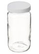 1 oz, 30mL Tall Wide Mouth Jar, 34x68mm, 33-400mm Polypropylene Closure, F217 Lined