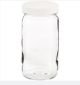 16 oz, 500mL Tall Wide Mouth Jar, 76x145mm, 70-400mm Polypropylene Closure, F217 Lined