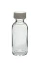 1 oz, 30mL Clear Boston Round, 31x79mm, 20-400mm Thread, Polypropylene Closure, F217 Lined