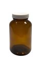 8 oz, 250cc Amber Packer, 65x119mm, 45-400mm Thread, Polypropylene Closure, F217 Lined