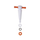 Stpk,Plug,3Way,PTFE,2mm