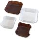 LevGo® smartBoats® 3.5 x 3.5 x 1.5cm Disposable Eco -Friendly Brown Paper Weighing Boats, CS500