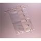 TWIRL’EM Bag, Double Pouch, Safety Tabs, Clear, Closure with 1 round and 1 flat wire, 3mil, 7 x 12