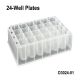OptiWell™ Deep Well Plate, 24 Square Well, 10mL, 41.9mm height, V-bottom, for Kingfisher and Accuris IsoPURE, Black Alphanumeric Printing, PP, 10 bags of 5 pieces, 50 / CS
