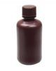 125ml Narrow Mouth Round Storage Bottle, Amber Color, PP, Sterile, 10/pk, 100/cs