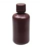 125ml Narrow Mouth Round Storage Bottle, Amber Color, HDPE, Sterile, 10/pk, 100/cs