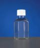 250mL PC Square Media Bottles, Sterile, double bagged small pacakging, 6/pk, 48/cs