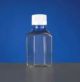 250mL PET Square Media Bottles, Sterile, Tray-Packed, 30/pk, 60/cs