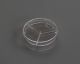 100 x 15 mm Petri Dish, Y-Plate , 3-section, stackable, sterile, 20/pk, 500/cs