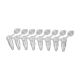 OPTimate 0.2 mL 8-Strip PCR tubes with Attached Optical Flat Caps