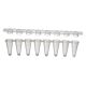 OPTimate 0.1 mL 8-Strip PCR Tubes with Separate Optically-Clear Flat Caps