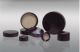 38-439 Black Ribbed Phenolic Cap w/F217 & PTFE Liner, CS840