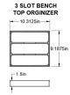 3-SLOT BENCHTOP ORGANIZER
