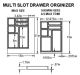 MULTI SLOT LABORATORY/STUDENT DRAWER ORGANIZER