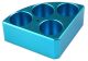 Blue quarter reaction block, 4 holes 30 ml reaction vessel 28mm dia x 30mm depth