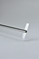 Straight stirrer, 316L stainless steel. Shaft 400mm long x 8mm diameter. Impeller width 60mm.