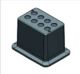 Block, used for 15mL tubes, 8 holes