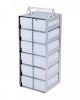 INVENTORY RACKS FOR CHEST FREEZERS 13-1/4 x 5-3/4 x 5-1/2” - 6 shelves with 3” cardboard boxes