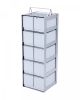 Inventory Rack for Chest Freezers 15-7/8 x 5-5/8 x 5-1/2in - 5 shelves with 3in cardboard boxes