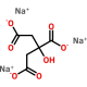 Sodium Citrate, Anhydrous, Powder, FCC, 12kg, CAS# 68-04-2