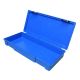 Case, Drop Test, Non-ribbed, fits 22 mL/60 mL bottles, 11.5in w x 5.125in d x 2in h, plastic, blue