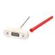 Digital Waterproof, T-Handle Thermometer, -58/302F and -50/150C, 4 1/2in Probe, Cal at 0.5C