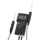 Pt100 High Precision Thermometer, Dual Probe, -200/850C & F, Resolution 0.01C