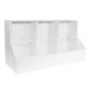 Large Dispensing Bin with 3 Compartments and Removable Lid