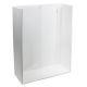 White Triple Glove Box Holder with Clear Acrylic Front