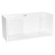 Single White Glove Box Holder with Clear Acrylic Front