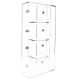 Quadruple Side Loading Glove Box Holder with Magnet Mount