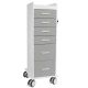 TL 6D Cart with Dolphin Gray Drawers