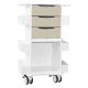 Core DX Cart with Almond Beige Drawers and Sliding Door