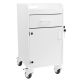 Bedside Cart with White Drawer
