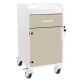 Bedside Cart with Almond Beige Drawer
