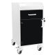 Bedside Cart with Black Drawer