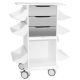 Core CL Cart with Metallic Silver Drawers