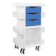 Core DX Cart with Global Blue Drawers, Sliding Door, and Railtop