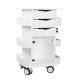 Core DX Cart with White Drawers and Hinged Door