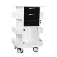 Core DX Cart with Black Drawers and Hinged Door