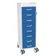 TL 8D Cart with Global Blue Drawers