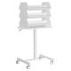TrippNT 53944 Height Adjustable Doube-Sided Medical Suture Stand Companion Cart, 24 x 61 ½ x 19 ½ inches WHD, 22 pounds