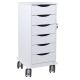 Core SP Cart with 6 White Drawers
